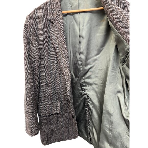 Pendleton Vintage 80's Gray Wool Tweed Blazer - Picture 9 of 9